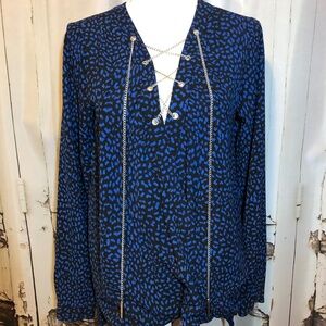 Michael Kors Chainlink X-over Blouse